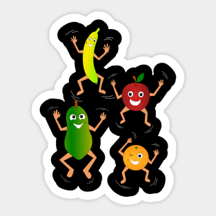 Happy Fruit Sticker